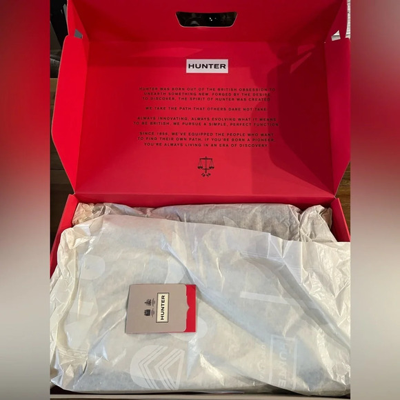 HUNTER original backstrap black tall boots block letter - Picture 5 of 9